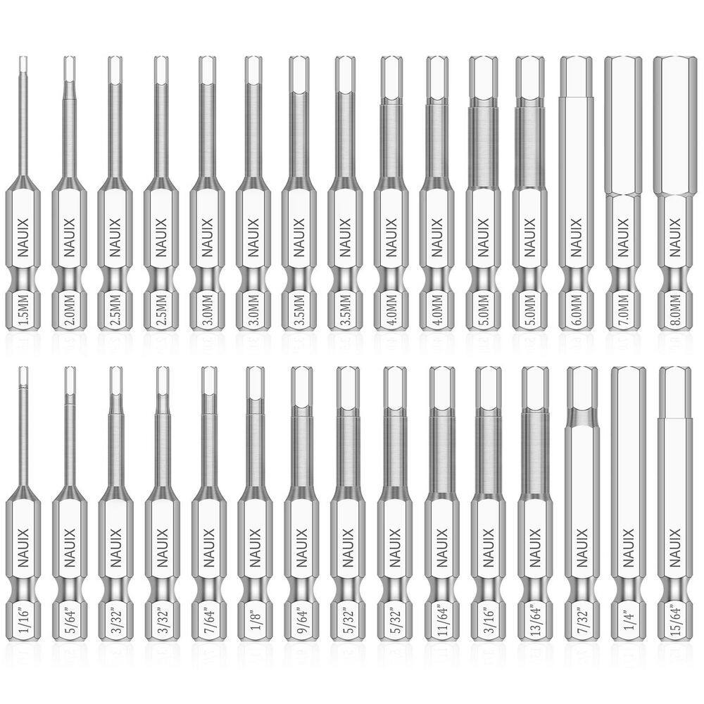 Elite S2 Steel Impact Hex Head Allen Wrench Drill Bit Set (20-Piece) with Case screws price history on PriceWatchPro