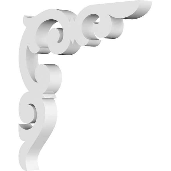 Ekena Millwork 5/8 in. W x 6 in. H x 6 in. D PVC Kendall Bracket