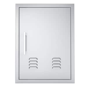 Signature Series 20 in. x 27 in. 304 Stainless Steel Right Swing Vertical Vented Door