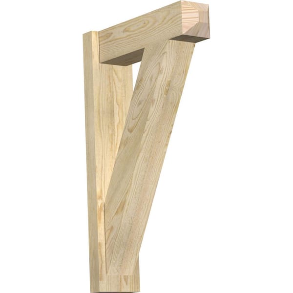 Ekena Millwork 6 in. x 32 in. x 20 in. Douglas Fir Traditional Craftsman Rough Sawn Outlooker