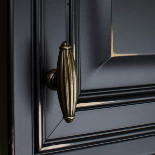 Fluted Brass Gold Cabinet Pulls - Hooks & Knobs