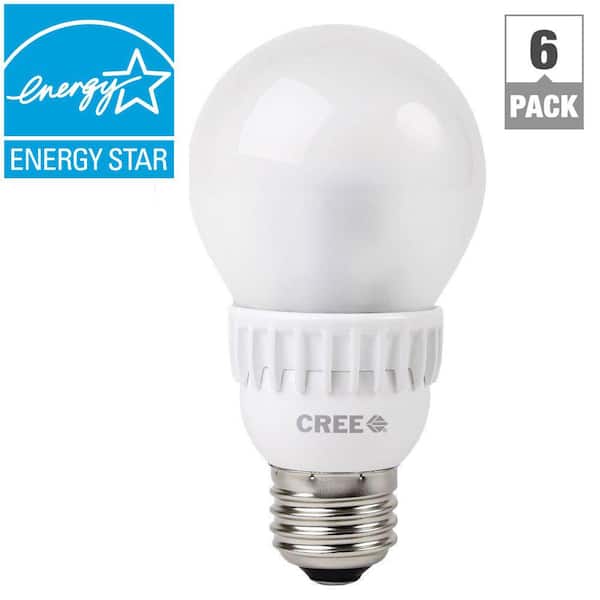 Cree 60W Equivalent Soft White (2700K) A19 Dimmable LED Light Bulbs (6-Pack)