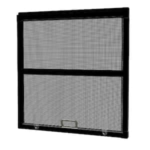 RITESCREEN 25.1875 in. x 45.25 in. Black Aluminum Replacement Window ...