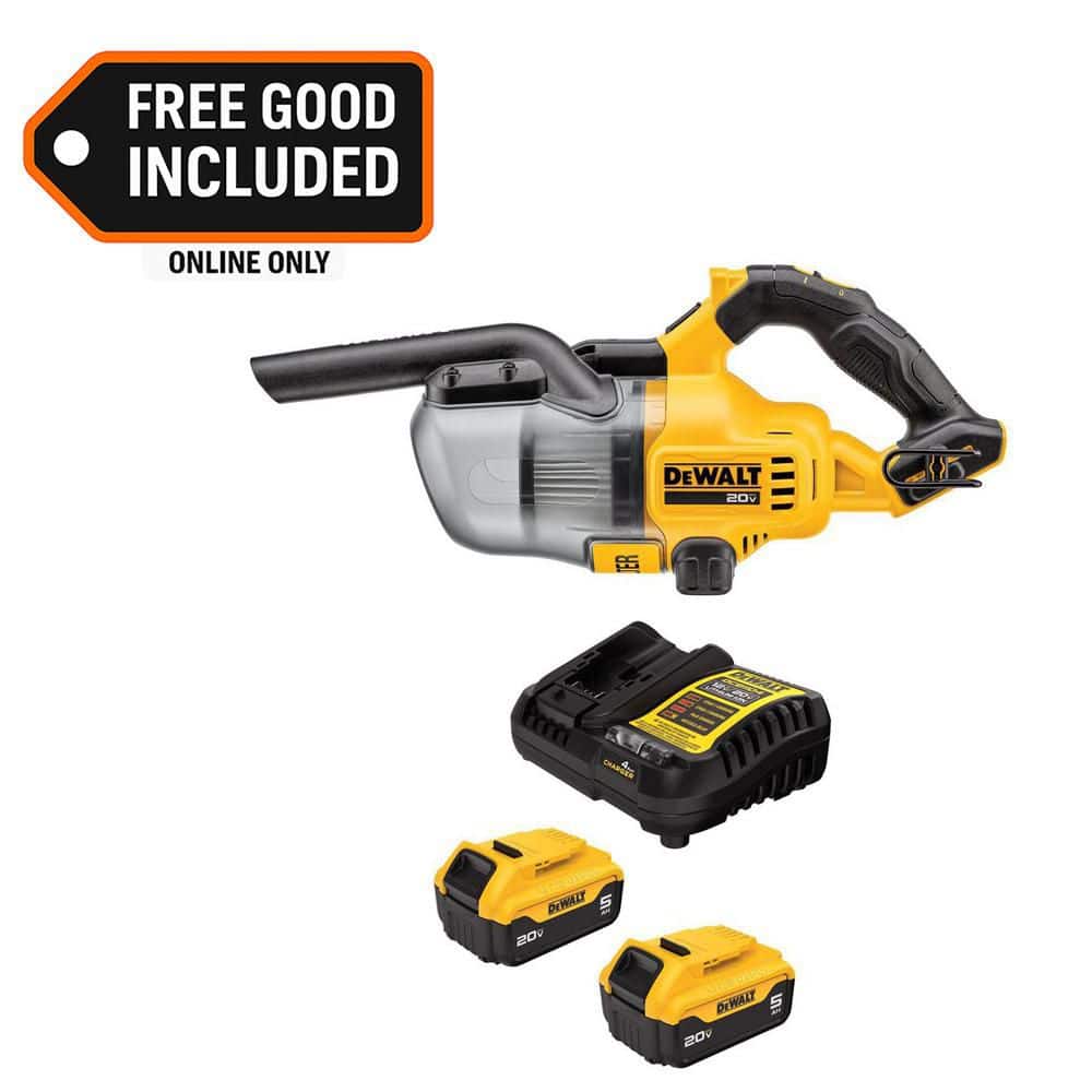 Bagless 20-Volt MAX Lithium-Ion Stick Cordless General Dirt Filter Handheld Vacuum with (2) 5.0 Ah Batteries and Charger price history on PriceWatchPro
