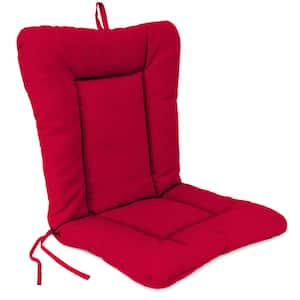 21 in. L x 38 in. W x 3.5 in. T Outdoor Wrought Iron Chair Cushion in Really Red