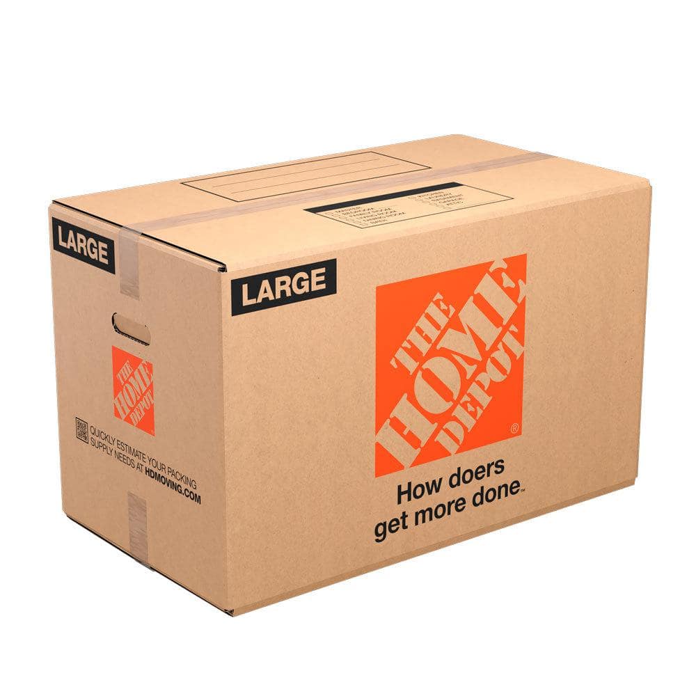 The Home Depot 27 in. L x 15 in. W x 16 in. D Large Moving Box