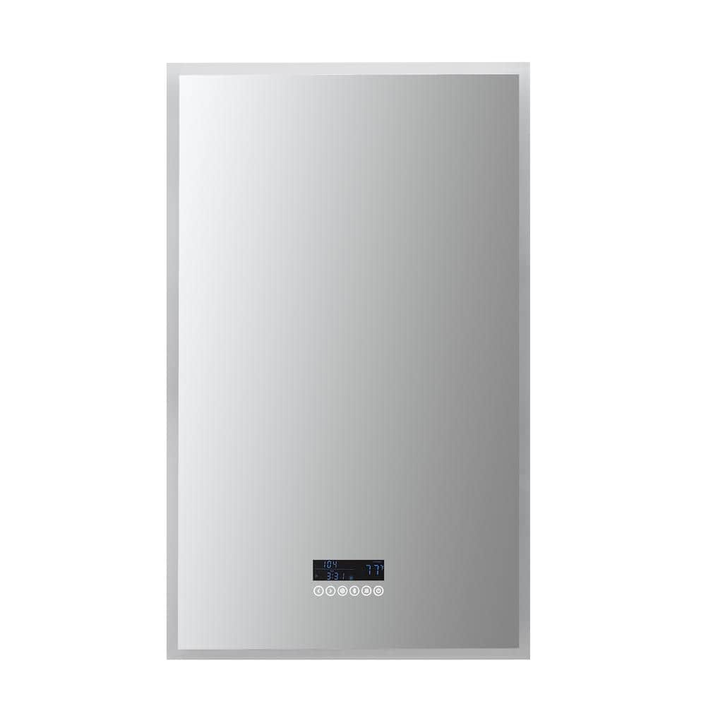 Rectangular Frameless LED Bathroom Vanity Mirror with Bluetooth