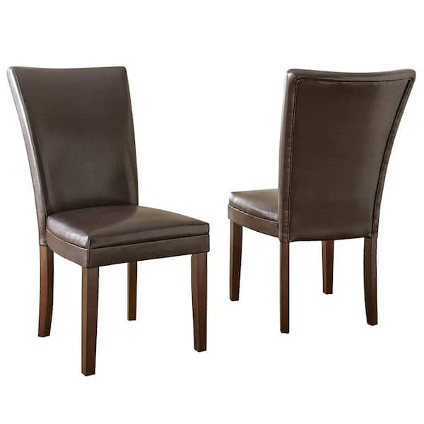 brown parsons dining chairs