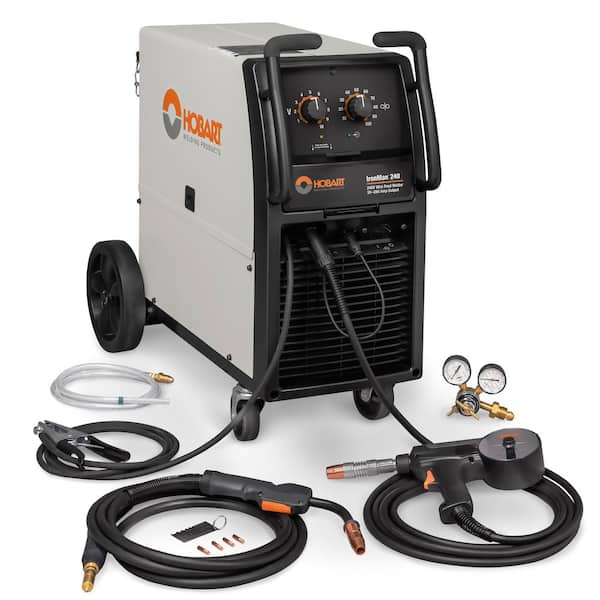 IronMan 240,280 Amp Output,240-Volt Electric AC Input Power,Welds MIG/Flux and Aluminum Includes Spoolgun,Regulator/Hose