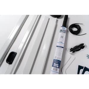 Ready-to-Assemble 30 in. x 80 in. White Aluminum Sliding Screen Door Replacement