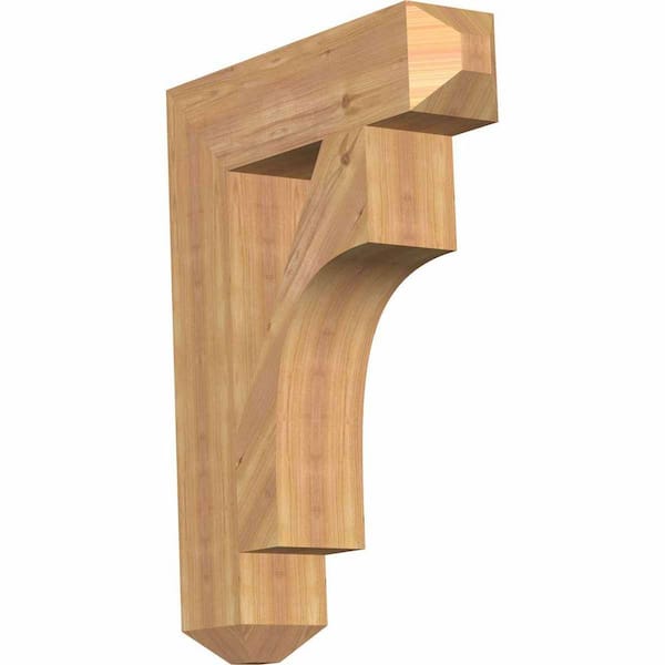 Ekena Millwork 5.5 in. x 32 in. x 24 in. Western Red Cedar Westlake Craftsman Smooth Bracket
