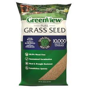 20 lbs. Pure Grass Seed Sun and Shade Mixture - Covers up to 10,000 sq. ft.