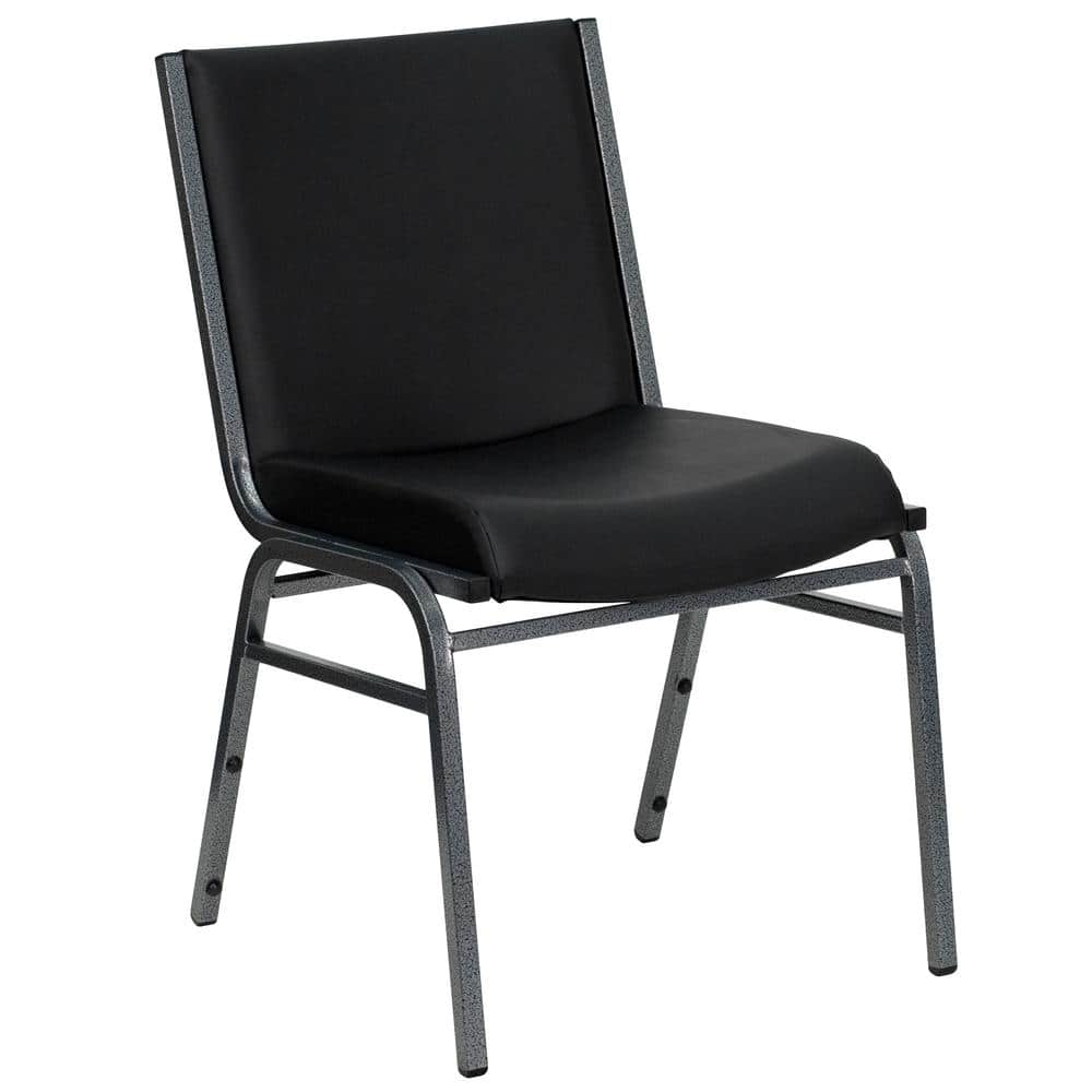 Carnegy Avenue Black Hercules Series Heavy-duty Vinyl Lobby Chair With 