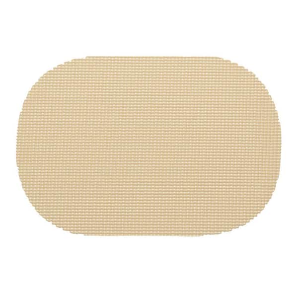 Kraftware Fishnet Oval Placemat in Ivory (Set of 12)