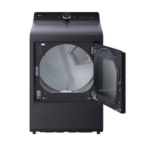 7.3 cu. ft. Vented SMART Electric Dryer in Matte Black with EasyLoad Door, TurboSteam and Sensor Dry Technology