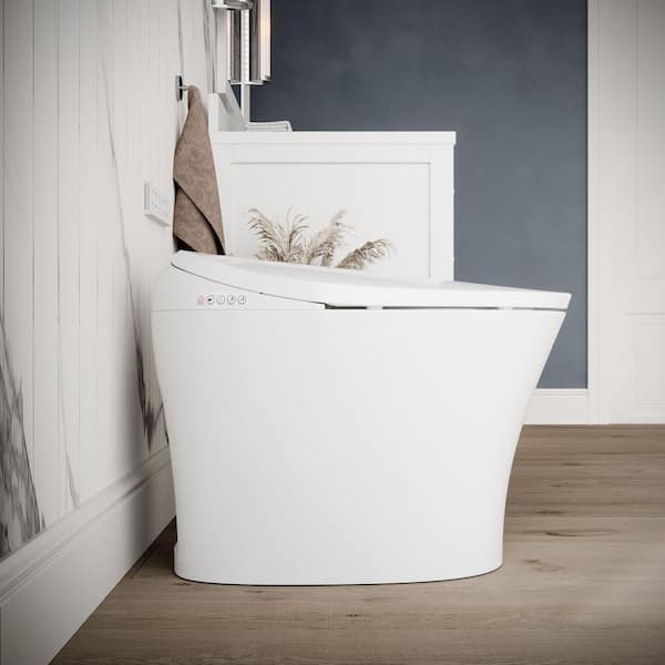 Streamline LT-571 Tankless Elongated Smart Bidet Toilet with Heated Seat and Auto Flush