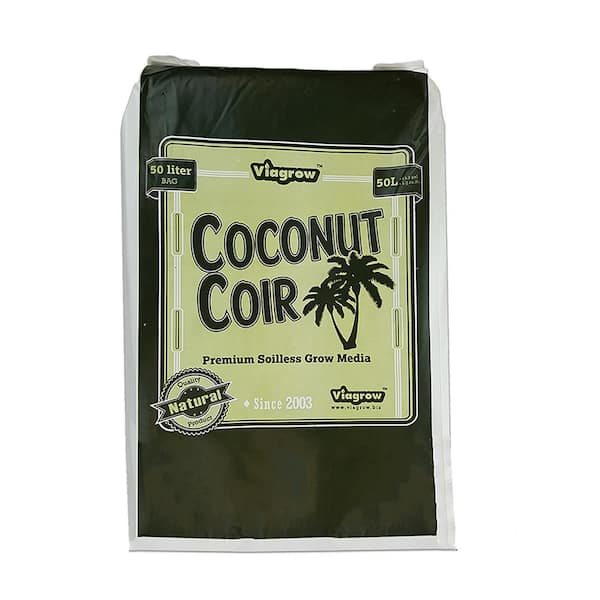 Viagrow 1.5 cu. ft. Coco Coir Fluffed Coconut Pith Fiber Soilless Grow Media Bag