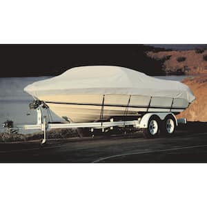 BoatGuard Universal Fit Trailerable Boat Cover With Storage Bag and Tie-Downs, Aluminum Fishing Boats, 12 ft.-14 ft.