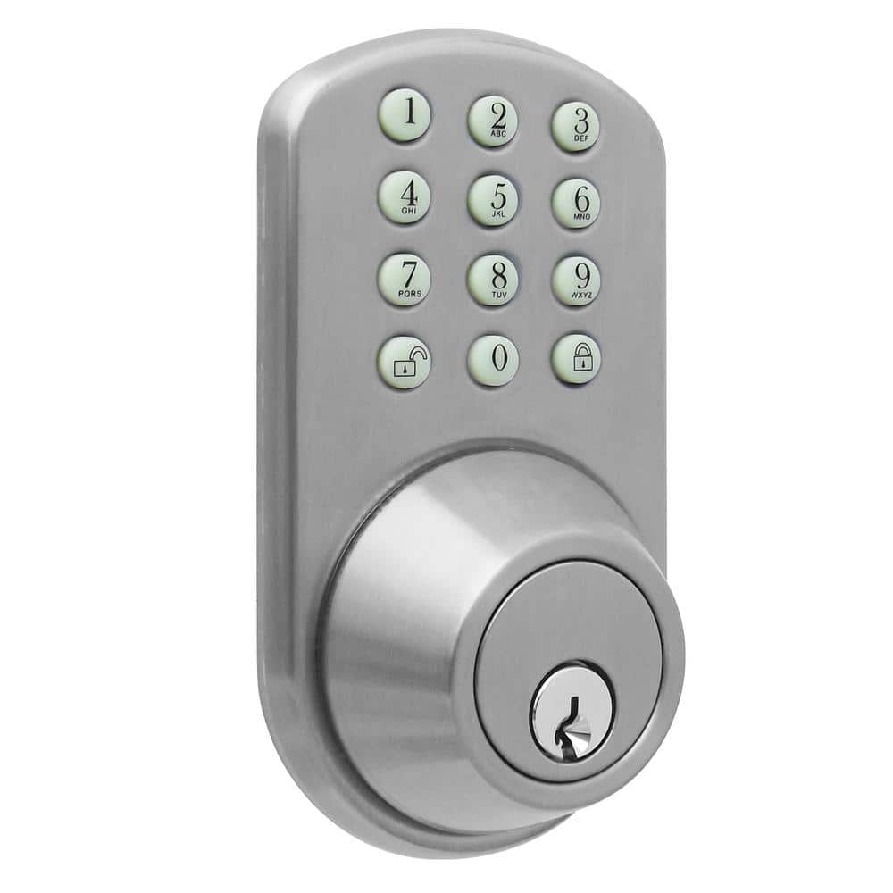 Satin Nickel Electronic Keypad Deadbolt Lock