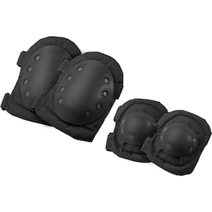Loaded Gear 7.5 in. CX-400 Elbow and Knee Pads, Black