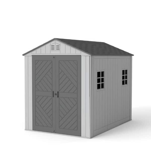 Yardgrace 50 sq 6x9 ft. Outdoor Resin Storage Shed, Weatherproof