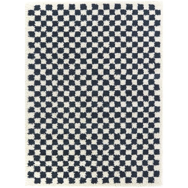 Covey Navy 7 ft. x 9 ft. Geometric Area Rug