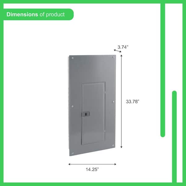 Square D Homeline 200 Amp 30-Space 60-Circuit Indoor Main Breaker Qwik-Grip Plug-On Neutral Load Center with Cover - Value Pack