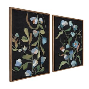 Sylvie Foliage I and Foliage III by Nikita Jariwala Gold Framed 2-Piece Art Set 28 in. x 38 in.