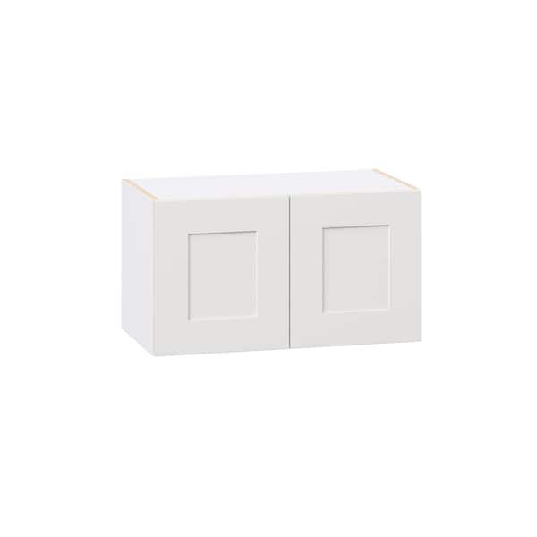 Roseland 27 in. W x 14 in. D x 15 in. H Assembled Shaker Wall Bridge Kitchen Cabinet in Warm White