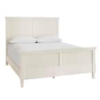 Home Decorators Collection Marsden Ivory Wooden Cane King Bed (81 in. W ...