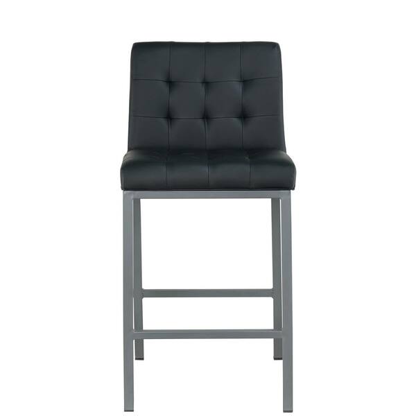 ATHMILE Black PU Dining Chairs (Set of 2) DDW21037596 - The Home Depot