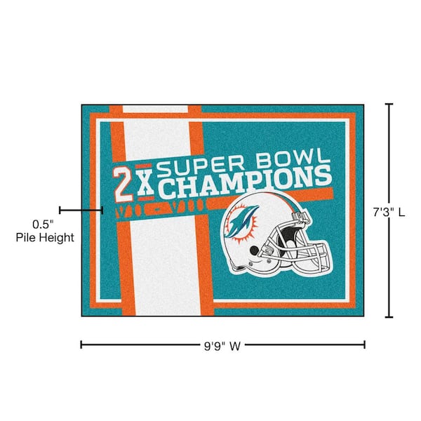 Fanmats Miami Dolphins Football Field Runner