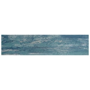 Cassis Blue 8-1/2 in. x 12 in. Porcelain Floor and Wall Take Home Tile Sample