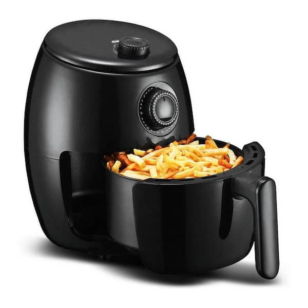 Elite Cuisine Elite EAF2000 2. 1qt Hot Air Fryer with Adjustable Timer and Temperature, Black