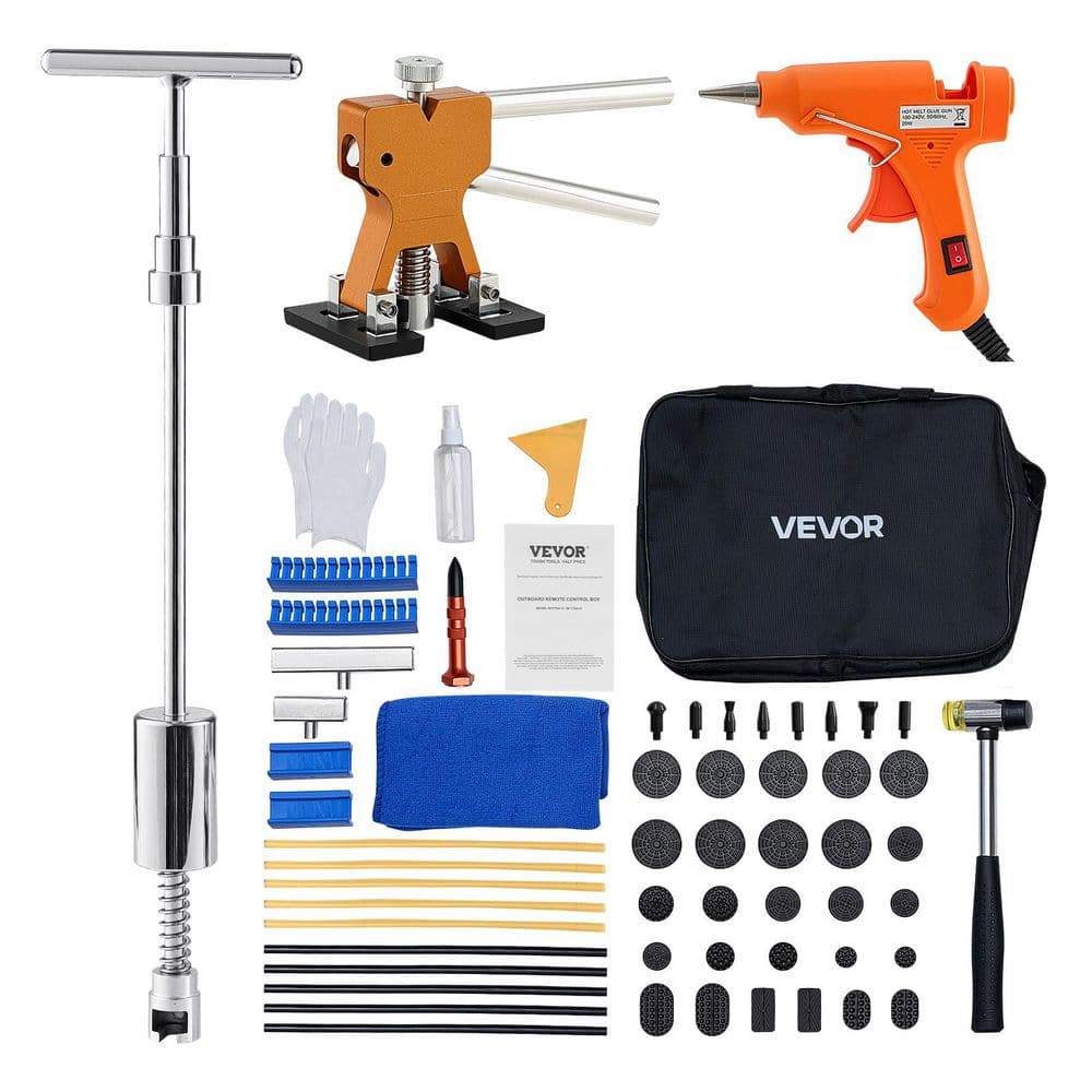 Dent Puller Kit, 61 PCS Paintless Dent Removal Kit with Golden Lifter, Slide Hammer & Glue Gun for Car Repair price history on PriceWatchPro