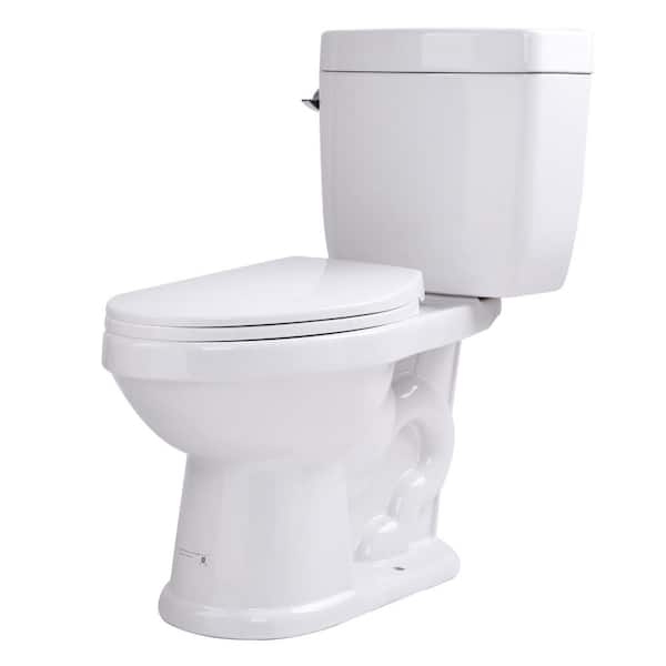 Talos 2-Piece 1.6 GPF Single Flush Elongated Toilet in White Talos 2-Piece 1.6 GPF Single Flush Elongated Toilet in White
