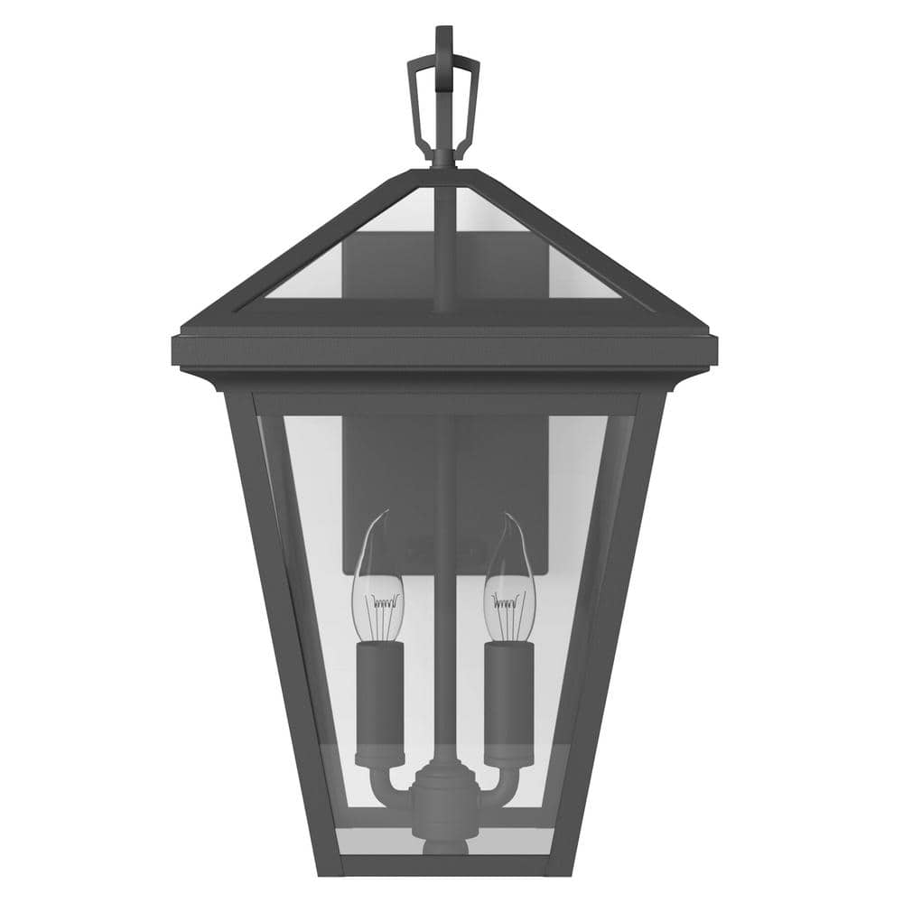 Alford Place Museum Black 2-Light Outdoor Wall Lantern