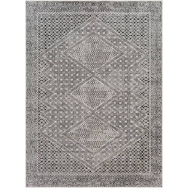 Artistic Weavers Lavadora 7 X 9 Charcoal Grey Indoor Medallion Global  Machine Washable Area Rug in the Rugs department at