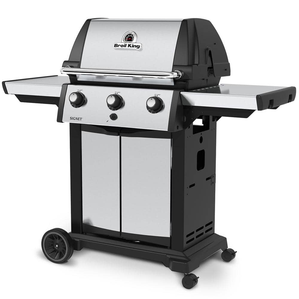 Stainless Steel Propane Gas Grill with Rotisserie and Smoker