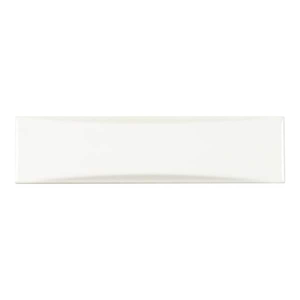 Destiny Pearl Convex 2 in. x 8 in. Glossy Ceramic Subway Wall Tile (5.94  sq. ft./Case)