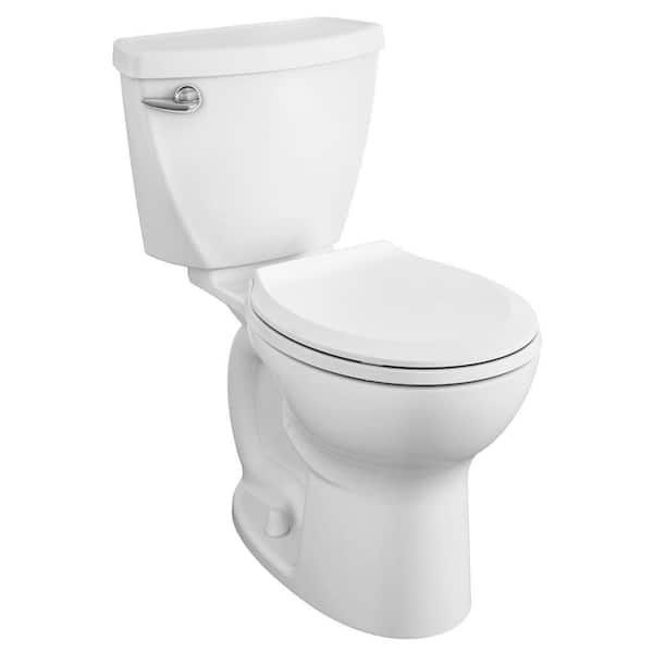 American Standard Cadet Tall Height 10 in. Rough-In 2-Piece 1.28 GPF Single Flush Round Toilet with Slow Close Seat in White