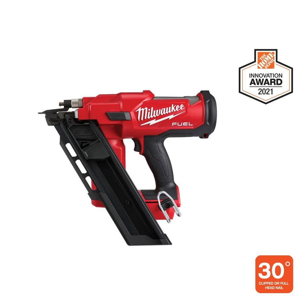 Milwaukee M18 FUEL 3 1 2 in. 18 Volt 30 Degree Lithium Ion Brushless Cordless Framing Nailer Tool Only 2745 20 The Home Depot