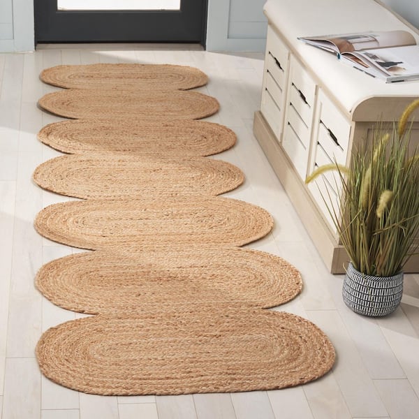 Natural Fiber 2 ft. x 8 ft. Natural Woven Gradient Runner Rug