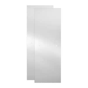 23-17/32 in. x 67-3/4 in. x 3/8 in. (10 mm) Frameless Sliding Shower Door Glass Panels in Frosted (For 44-48 in. Doors)