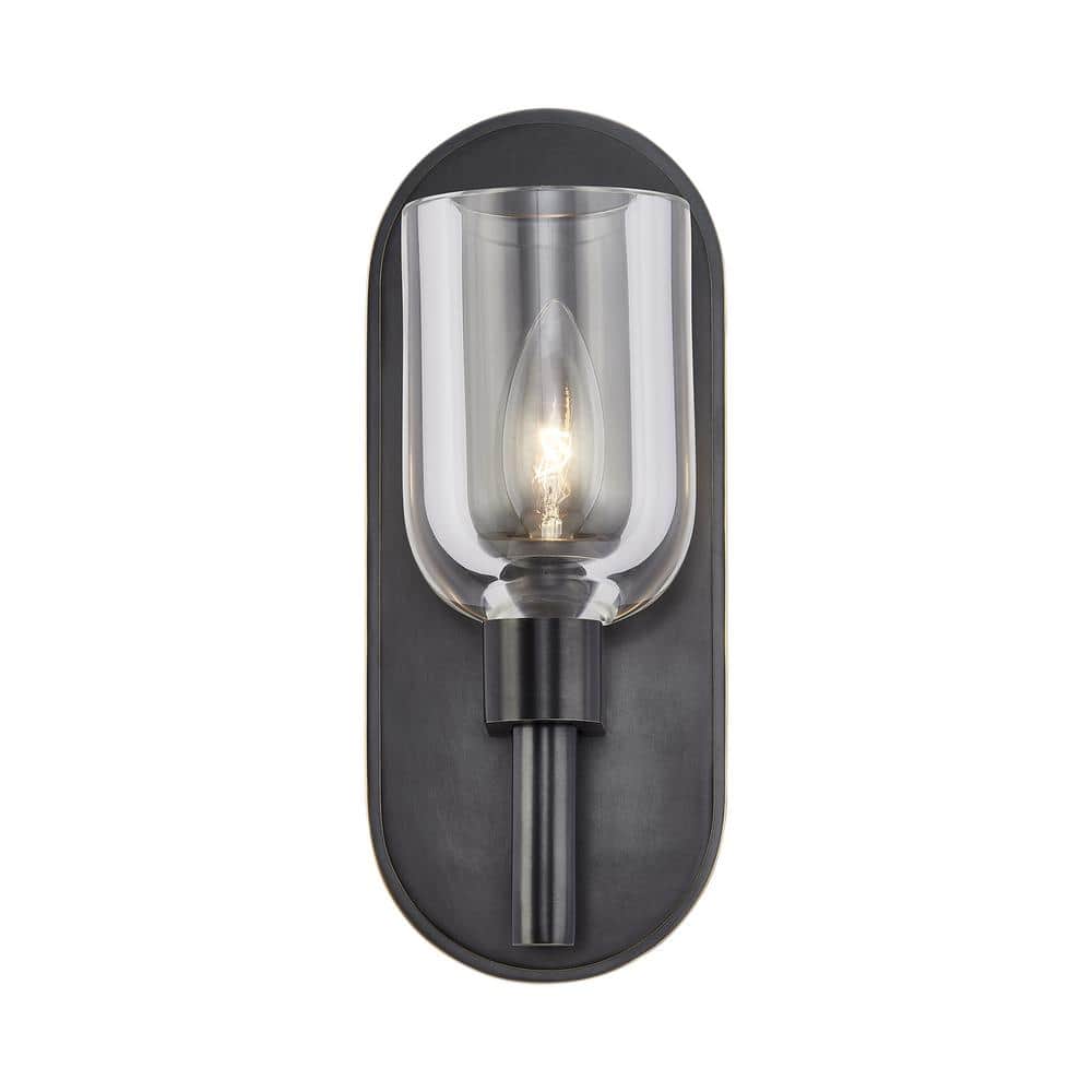 Lucian 9-in 1 Light 60-Watt Clear Crystal/Urban Bronze Vanity Light price history on PriceWatchPro
