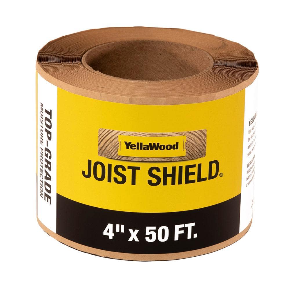 YellaWood Joist Shield 4 in. x 50 ft Self-adhesive Butyl Tape YW113W094 -  The Home Depot