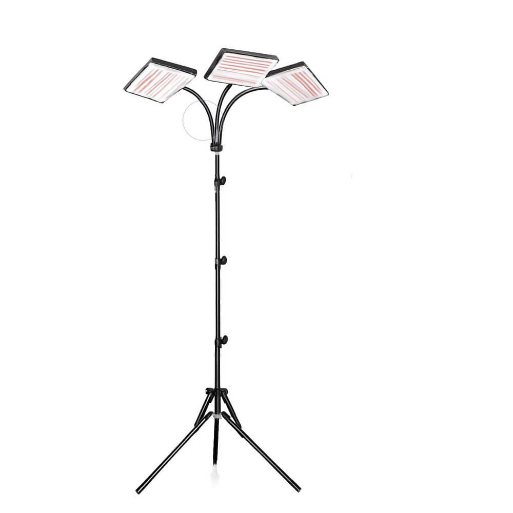 63 in. Adjustable Tri-Head Full Spectrum LED Grow Light with 4/8/12H Timer, Dimmable Standing Lamp for Indoor Plants price history on PriceWatchPro