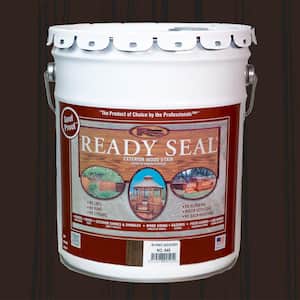 Seal-Once 1 gal. Bronze Cedar Ready Mix Exterior Penetrating Wood Stain and  Sealer with Polyurethane