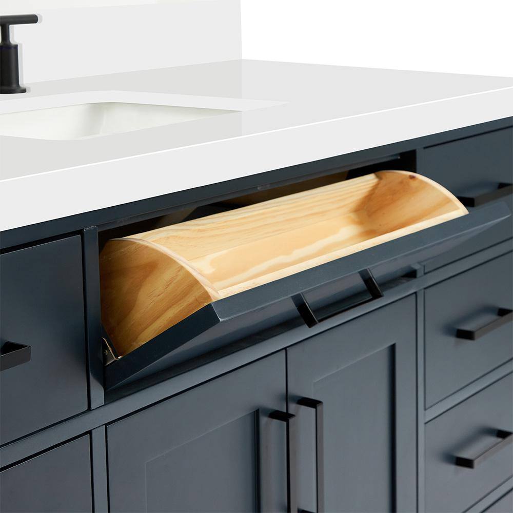 Midnight Blue 55" Freestanding Single Basin Vanity Set