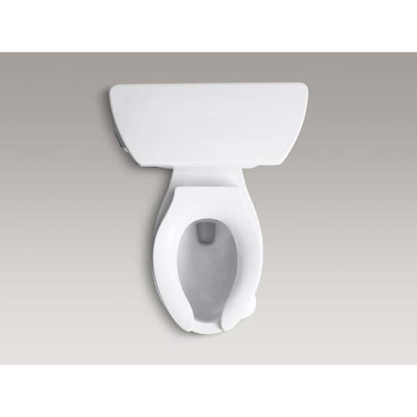 Barrington 4 in. Rough In 2-Piece 1.6 GPF Single Flush Elongated Toilet in White Seat Not Included